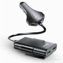 Chargeur de voiture USB multifonction portable Charge de batterie rapide